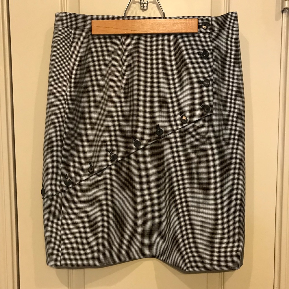 NWT McQ Alexander McQueen Houndstooth Pencil Skirt